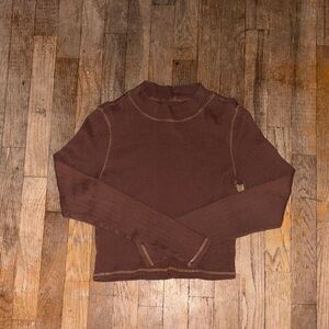 American Eagle Outfitters Dark Brown Top